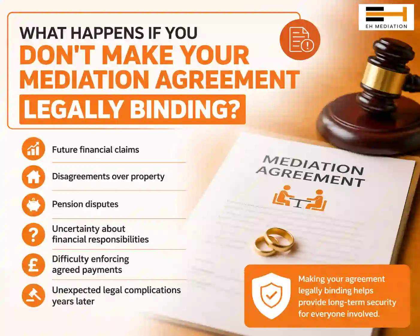 What Happens If You Don't Make Your Mediation Agreement Legally Binding Sleaford?